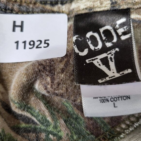 Code 5 Men Shirt Large Camo Mossy Oak Winchester Ammunition Short Sleeve‎ Tee - Picture 2 of 9